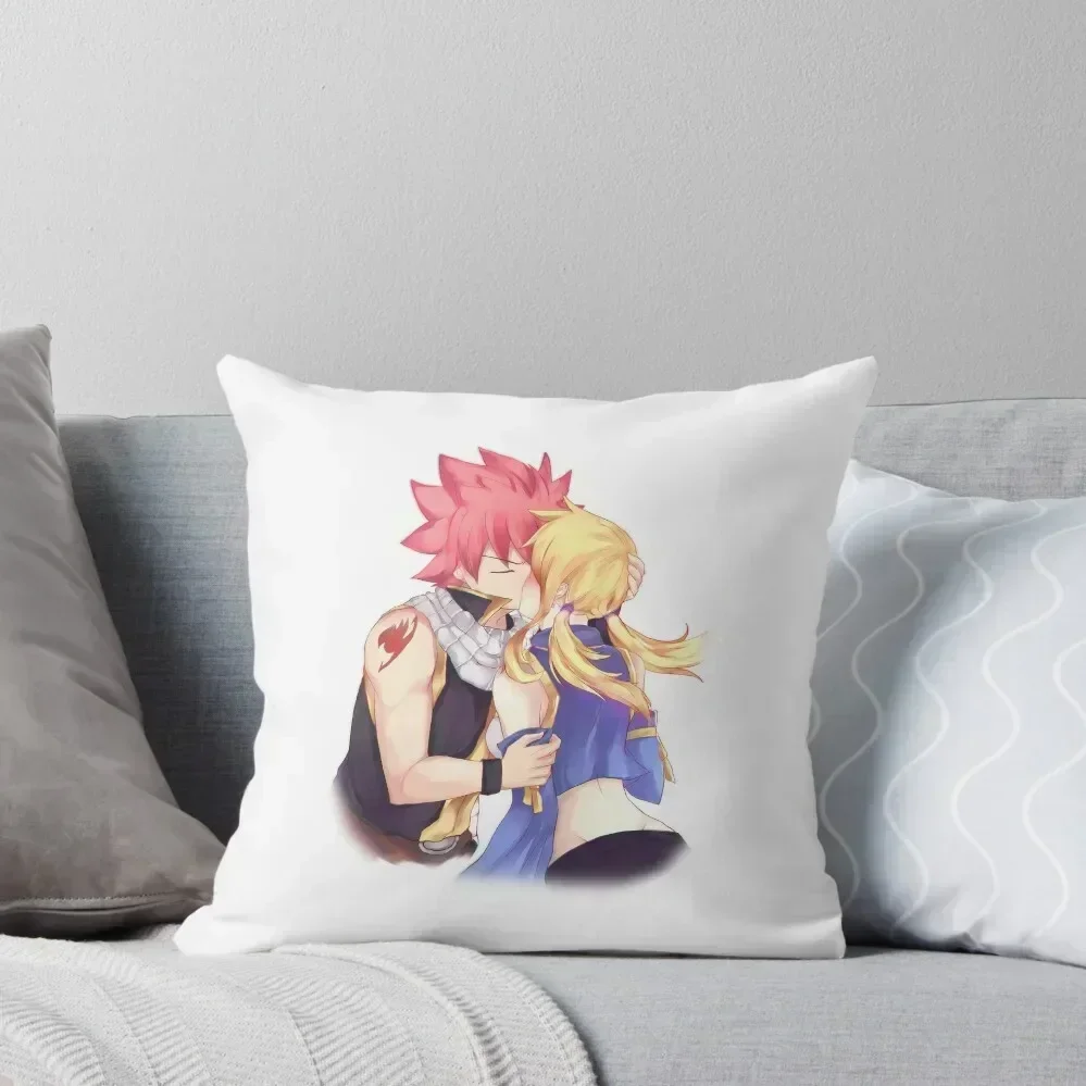 

Natsu Lucy first kiss Throw Pillow Decorative Cushion luxury decor Pillows Aesthetic pillow cover luxury pillow
