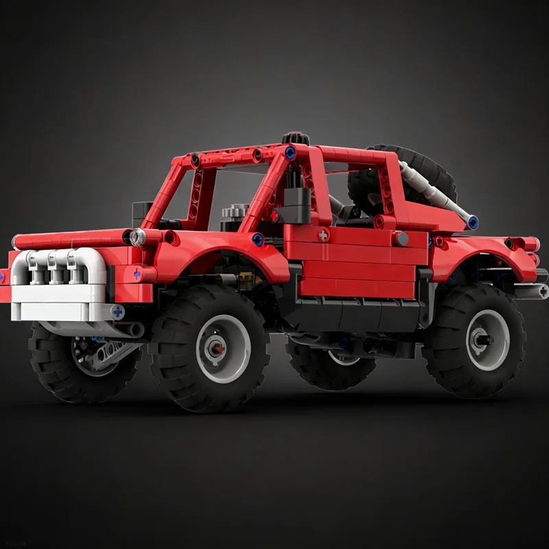 586pcs MOC Forded Ranger Prerunner HANDLEIDING Technisch Model Bouwstenen Bouw Baksteen Speelgoed Kerstcadeau Verjaardag