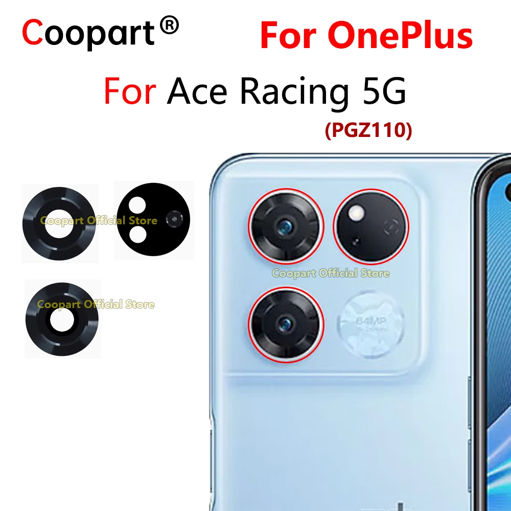 

Новый стеклянный объектив задней камеры для OnePlus Ace Racing Edition 5G PGZ110, замена с клейкой наклейкой