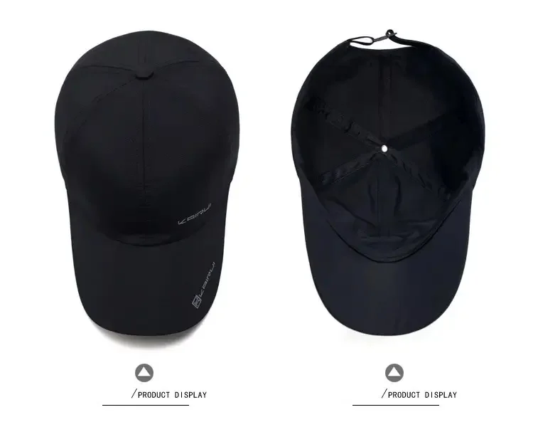 Solide Sport Baseball mütze, Sonnenschutz schnell trocknende Schnapp schnalle Softtop lässig Outdoor Papa Hut für Erwachsene – Detail 5
