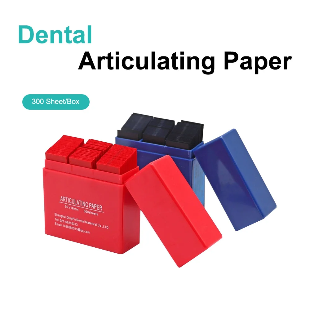 Dental Articulating Paper 300 Sheets/Box Dental Lab Strips Articulator Paper Products Teeth Whitening Dental Products