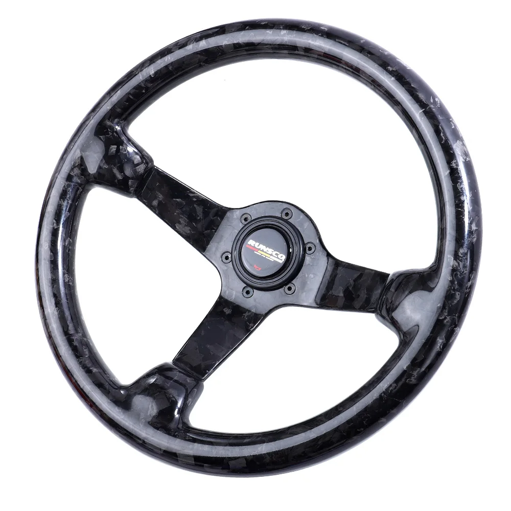 14inch Carbon Fiber 3inch Deep Dish Steering Wheel Racing Drift Car for Toyota BMW MK7 Sim Racing Game Universal