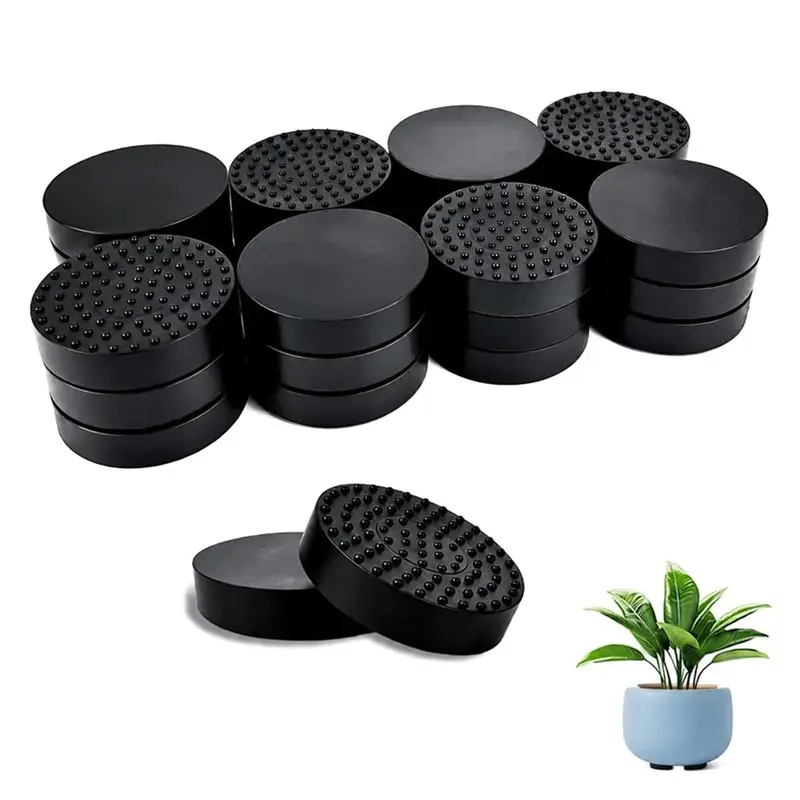 AAAN-Non-Slip Rubber Pot Fee Heavy Duty Planter Risers The Textured Anti-Slip Bottom Improved Drainage And Air Circulation