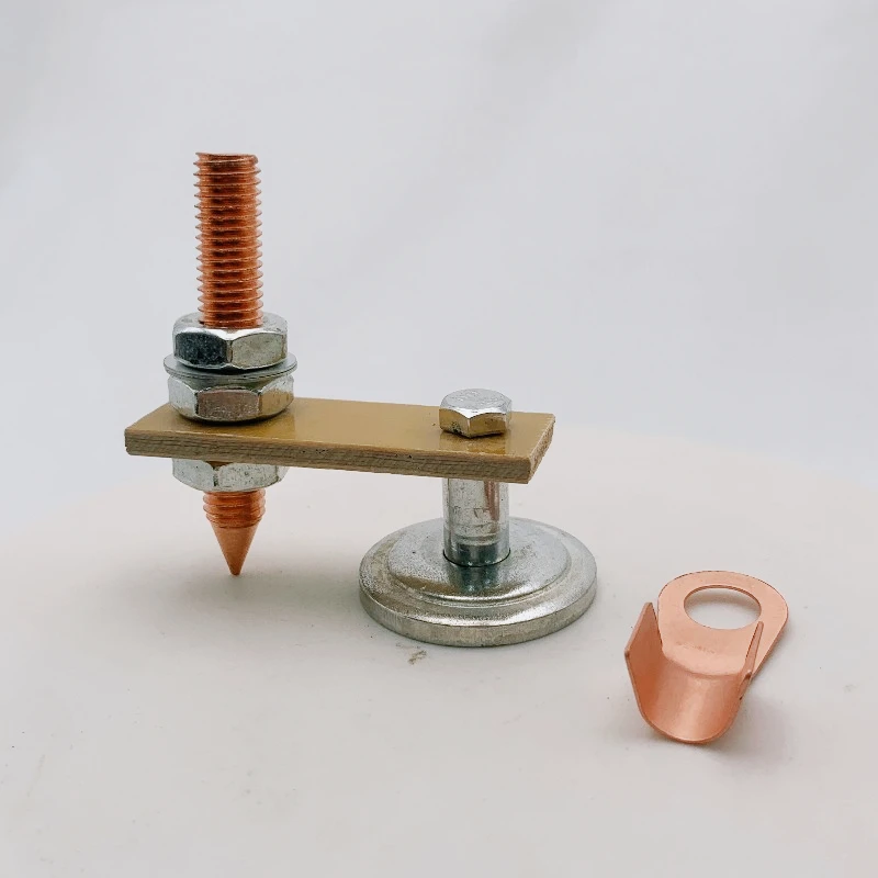 Strong Magnetic Welding Ground Clamp, Single Welding Magnet Head Support for Electric Welding Ground Tools