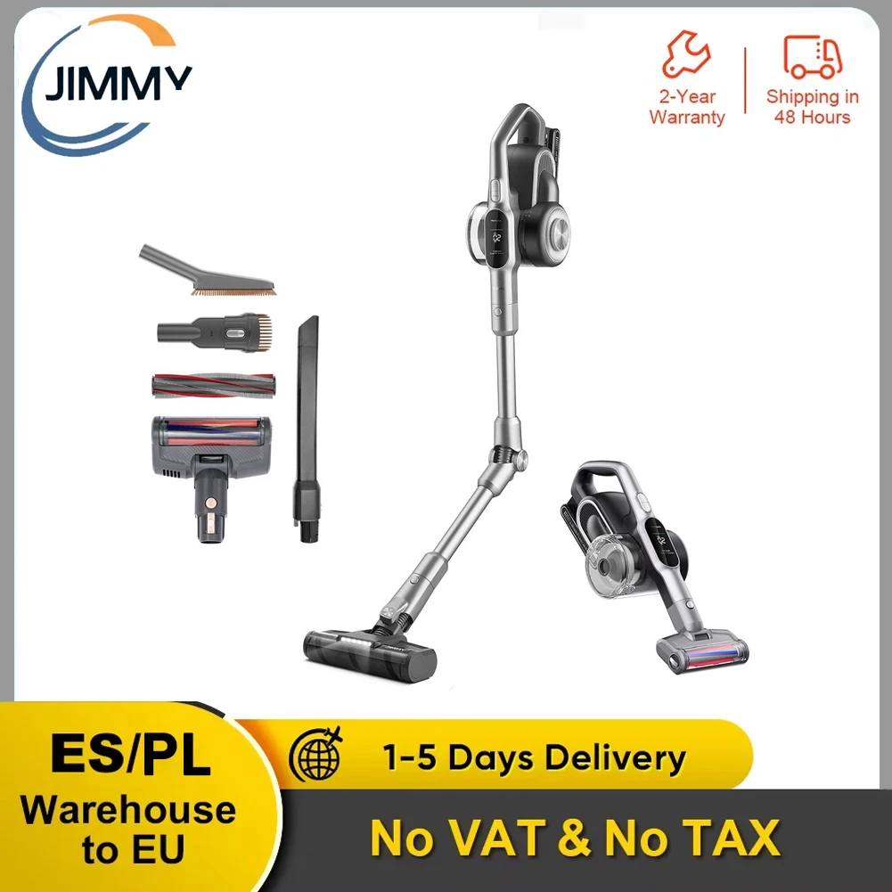 Aspiradora inalámbrica JIMMY H10, modelo 245AW, con motor sin escobillas de 650 W, batería extraíble con 80 minutos de autonomía, succión