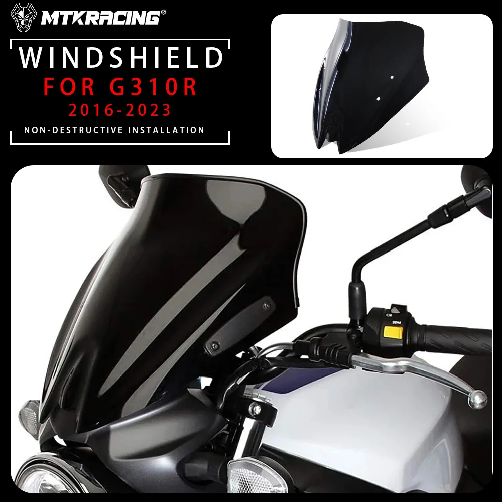 

For BMW G310R 2016-2023 Motorcycle Windshield Wind Deflector Windscreen G 310R Accessories