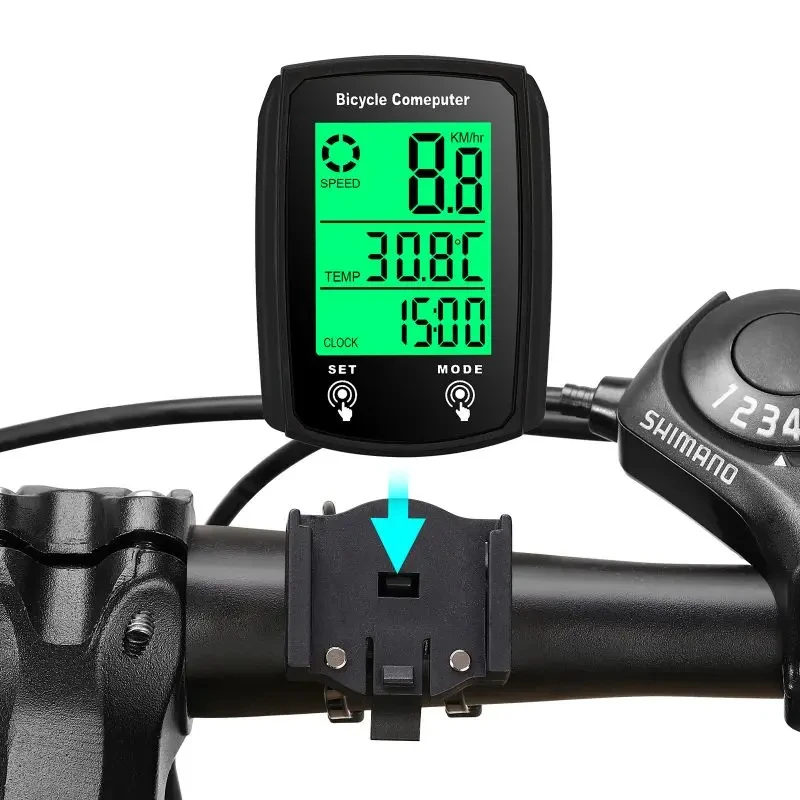 Bicycle Computer Wired GPS Bike Stopwatch Waterproof Cycling Night Vision Stopwatch Speedometer Odometer Riding Accessories