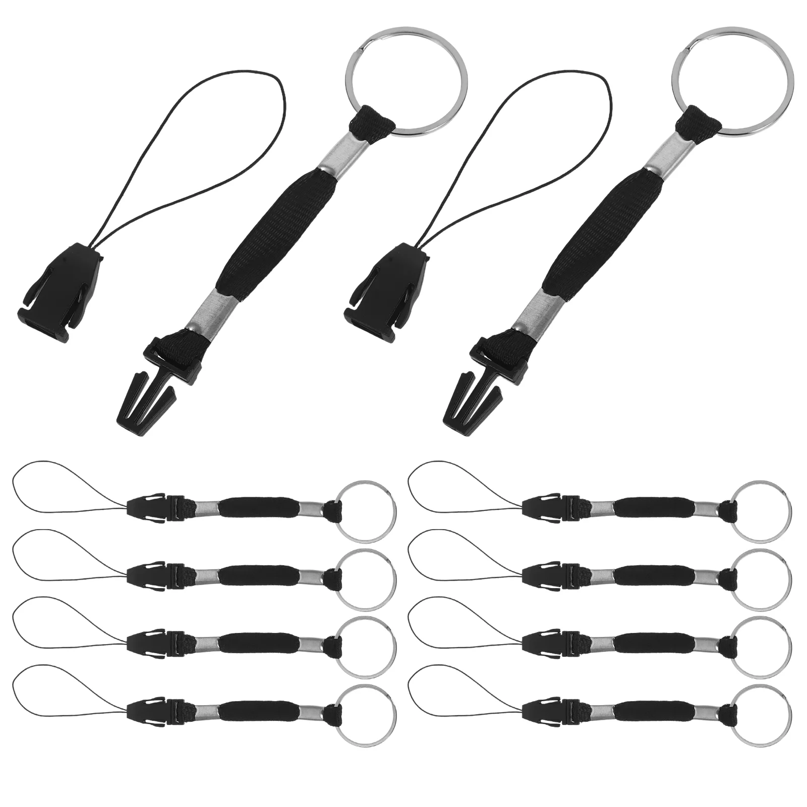

10 Pcs Flashlight Tail Rope Phone Lanyard Strap Nylon Lanyards Smart for Id Badges Detachable Belt Small
