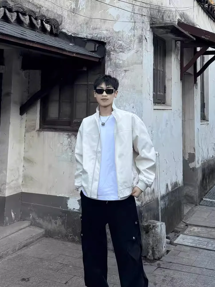 

Cleanfit футболка весна осень мужская куртка пилота свободного кроя бейсбольная куртка верхняя одежда ветрозащитная молодежная модная мода