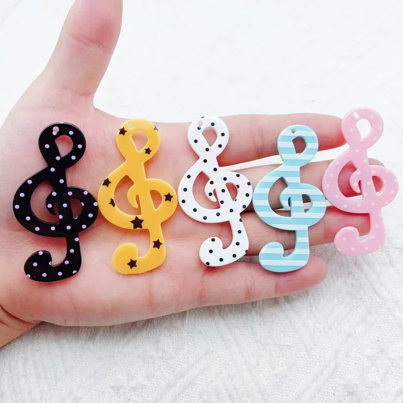 

30pcs Acrylic Star Note DIY Hair Clip Accessories Handmade Headdress Material for Crafts