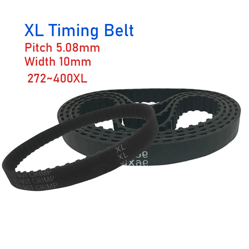 1pcs XL Timing Belt 272 274 276 278 280~400XL Pitch 5.08mm Width 10mm Rubber Synchronous Belt Drive Belt