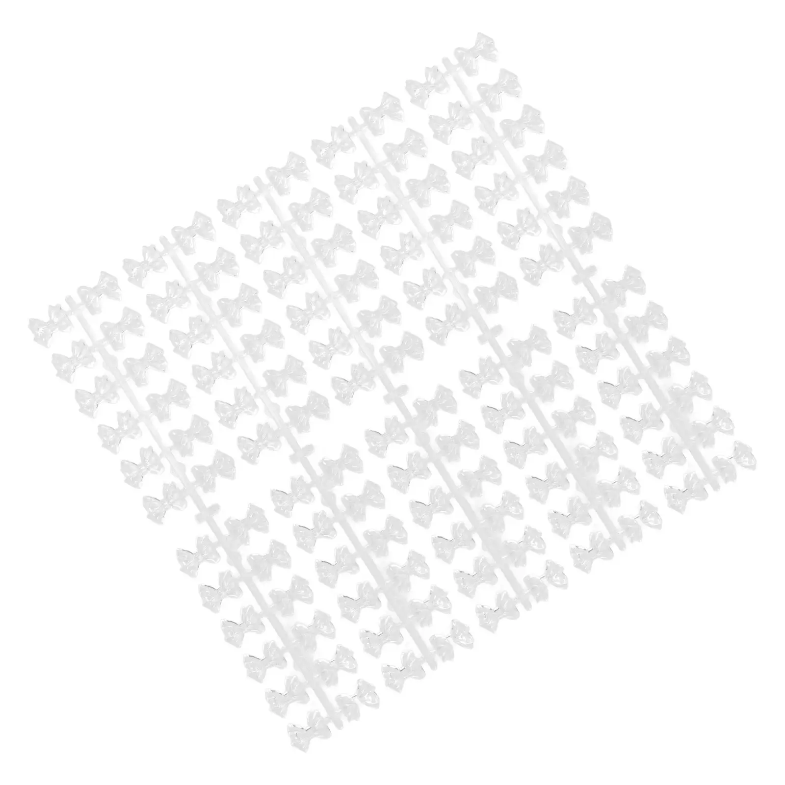 

120Pcs Transparent Nail Practice Color Display Board Bow Pattern Nail Art Showing Plate Manicure Training Polish Cards