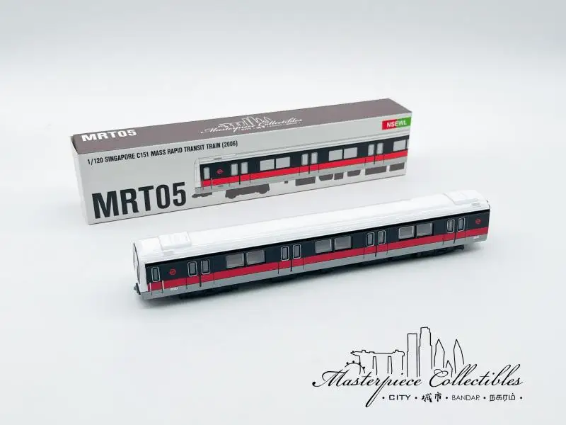 Masterpiece Collectibles 1/120 Singapore C151 MASS RAPID TRANSIT train Metro Alloy Model MRT05