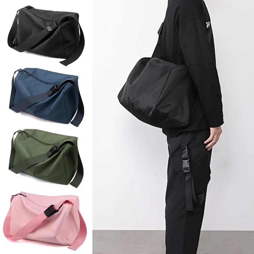 Waterproof Gym Bag Unisex Large Capacity Sport Fitness Yoga Shoulder Bag For Men Women Travel Storage Casual Nylon Crossbody