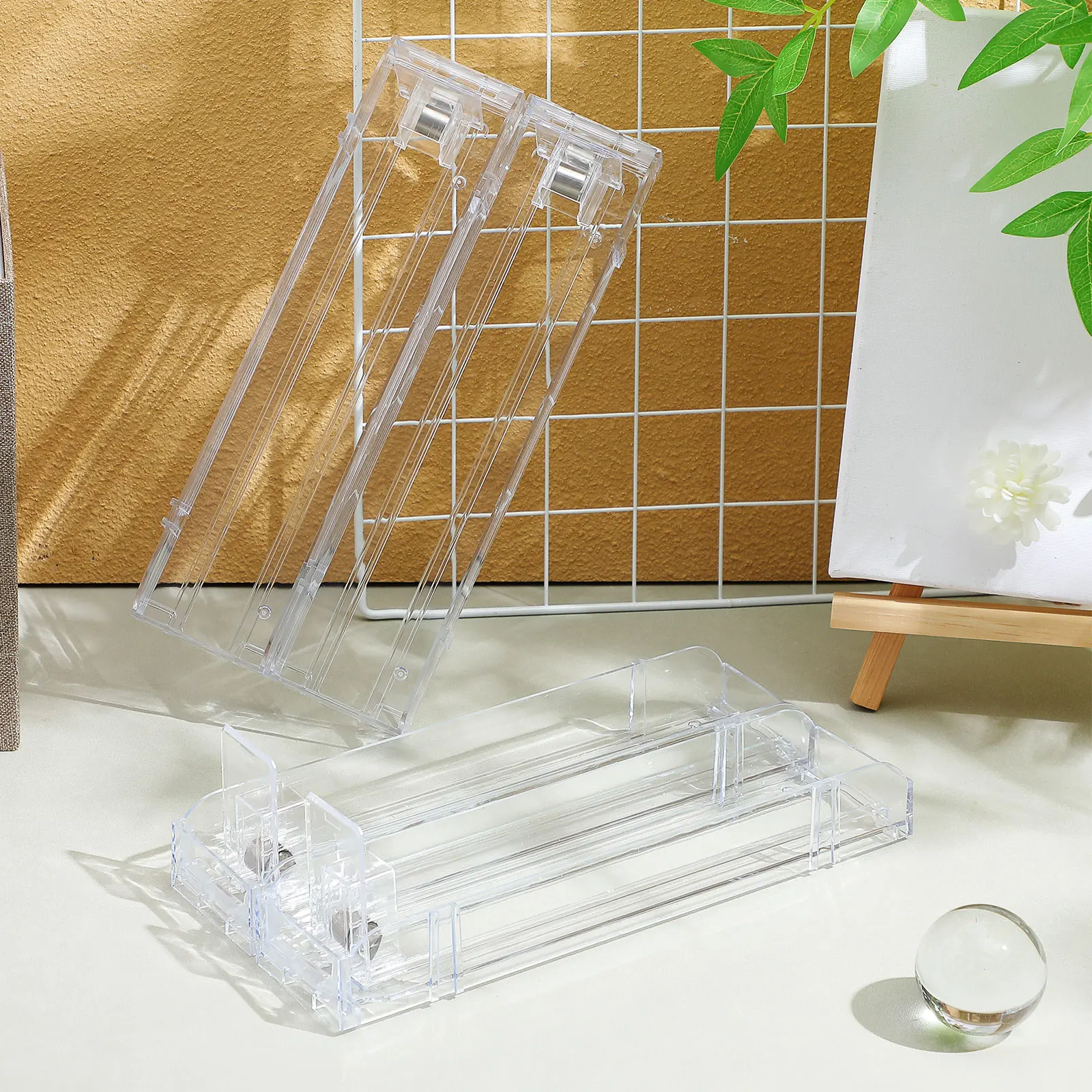 

4pcs Auto Cigarette Rack Pusher Smoke Organizer Holder Displays Shelf Tobacco Showcases Space Saving Reliable Materials Easy