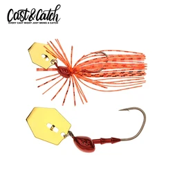 CAST&CATCH Vibrating Jig Fishing Lure 3.5g/5g Blade Bait Fishlure With/Without Skirt Spin Chatter Bait For Bass Perch Pike