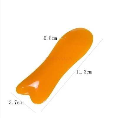 2pcs Fish-shaped scraping board beeswax resin scraping sheet eye face back acupoint massage health scraping sheet acupoint stick
