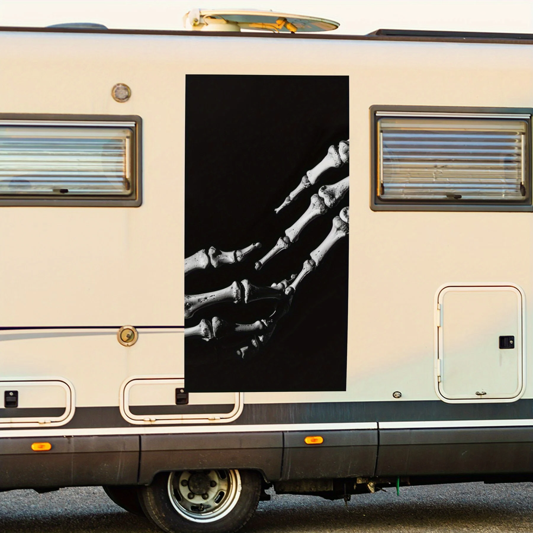 

Ручные кости, наклейка на дверь автомобиля, ПВХ, самоводонепроницаемая палочка, яркие автомобильные внешние аксессуары, декор, защита подарка для влюбленных