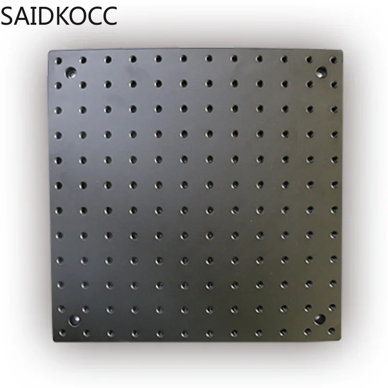 Optical Flat Plate Optical Experimental Breadboard Hard Aluminum Honeycomb Vibration Isolation Working Platform 300x300x13MM