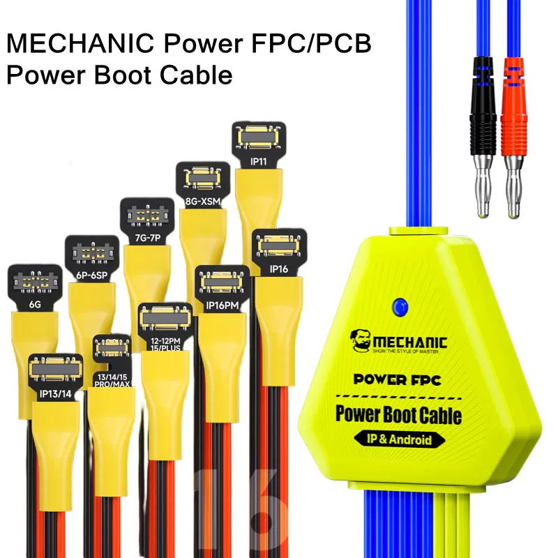 MECHANIC POWER FPC/PCB Power Supply Cable for IP6-16ProMAx Android Battery Fast Charging Motherboard Repair Test Boot Line