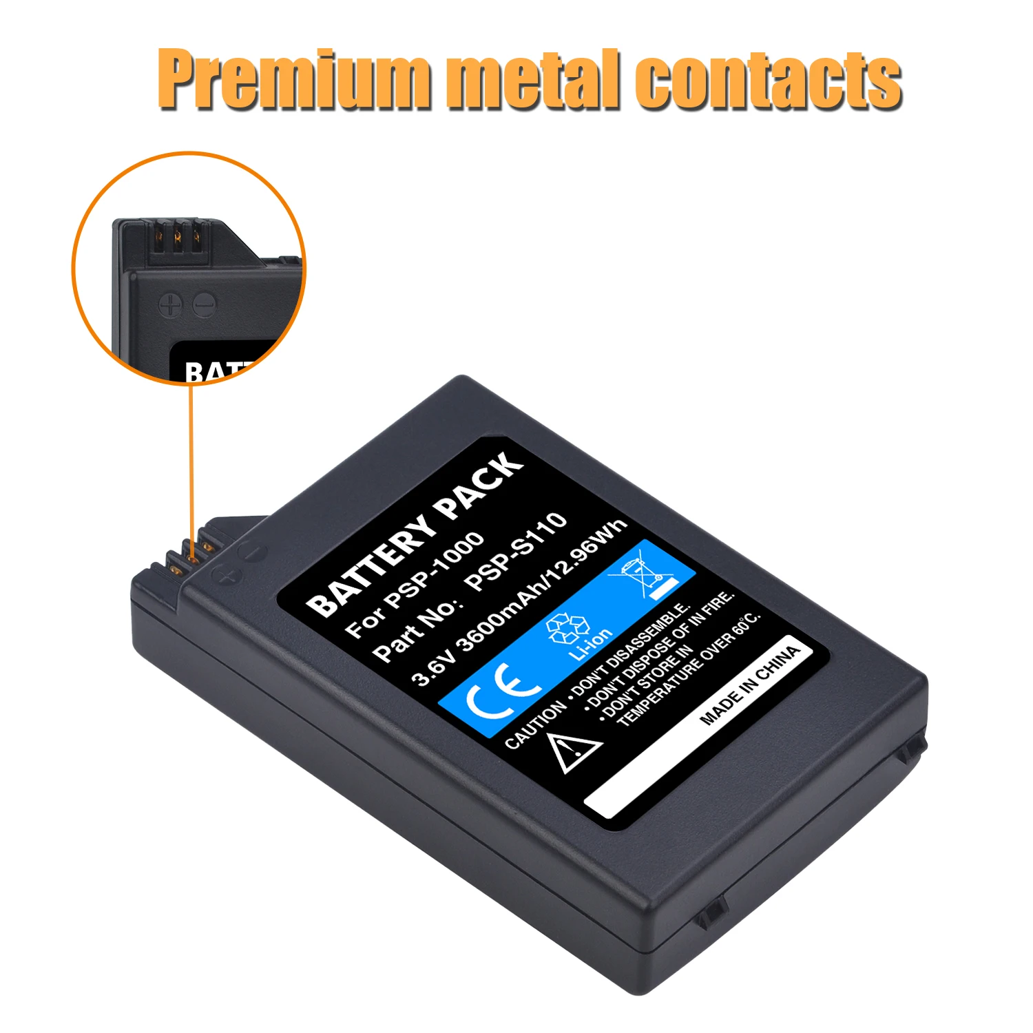 3600mAh PSP-110 batteria per Sony PSP 1000 PSP1000 1001 1002 1003 1004 1005 1006 1007 1008 1010 serie PSP Console Gamepad