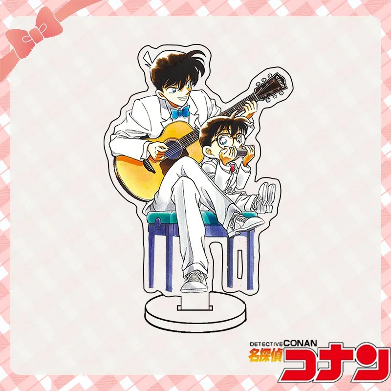 Detetive Conan Q Versão Acrílico Suporte Anime Figura Decoração de mesa Presente Tema escolar Modelo colecionável Ornamento de exibição fofo