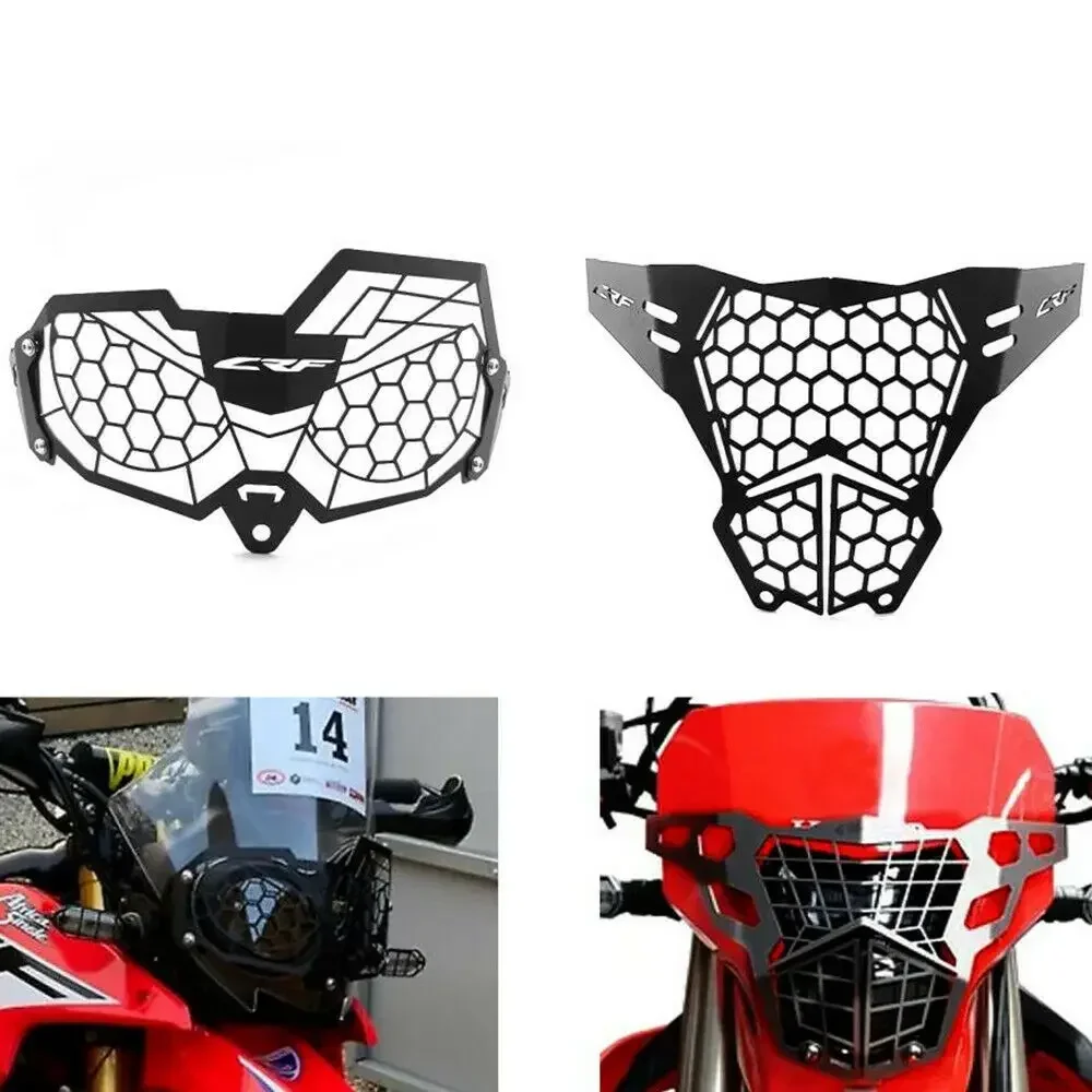 CRF LOGO Front Headlight Guard Cover For HONDA CRF 300L CRF300L Rally 2020 2021 2022