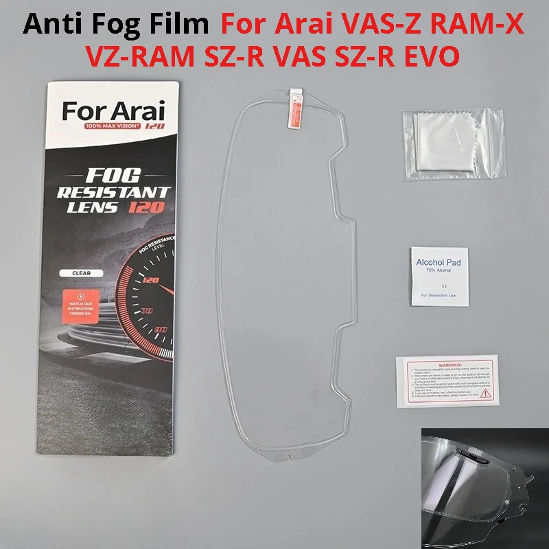 VZ RAM Anti Fog Sticker For Arai VAS-Z RAM-X VZ-RAM SZ-R VAS SZ-R EVO Moto Helmet Lens Visor Shield Casco Moto Accesorios