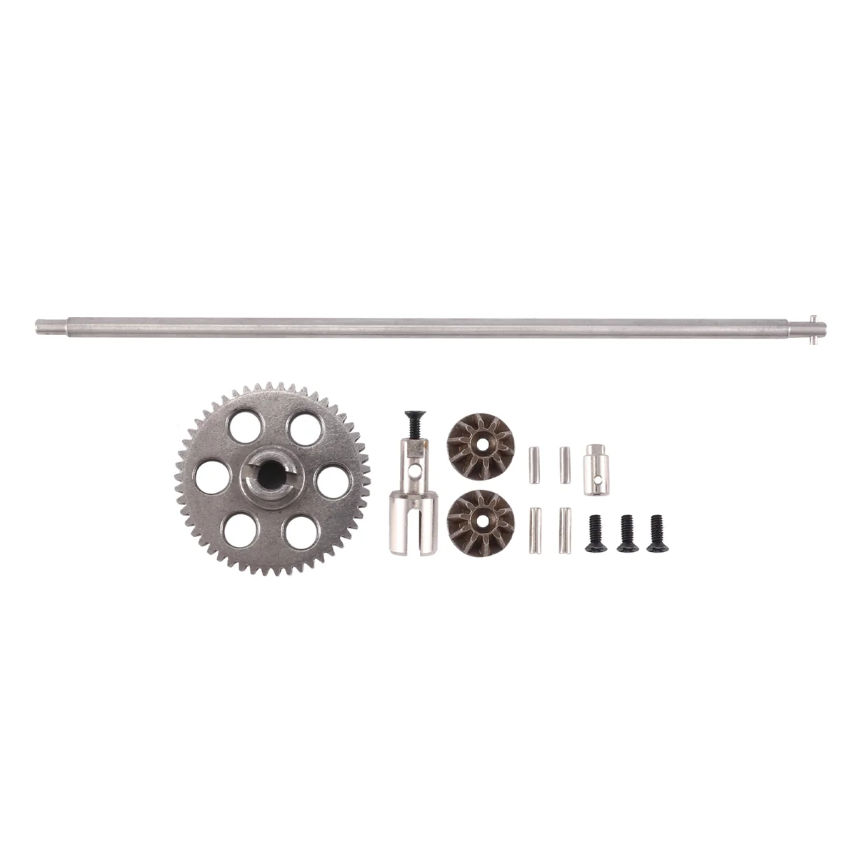 Metal Center Drive Shaft and Spur Gear Set for HBX HAIBOXING 901 901A 903 903A 905 905A 1/12 RC Car Upgrade Spare Parts