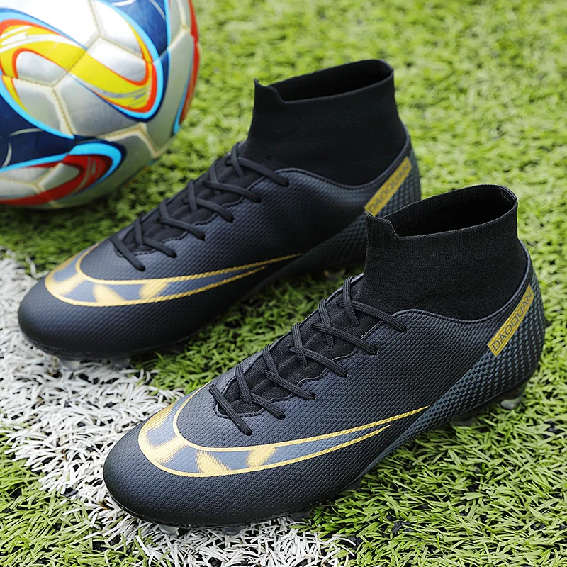 Quality Football Boots Breathable Cushioning Non-Slip Football Sneaker Futsal Training Shoes Ourdoor Women Soccer Shoes EUR35-47