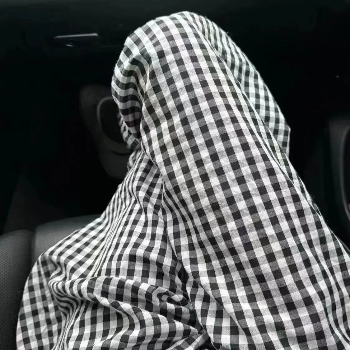 بنطال ذو قصة أرجل واسعة للإجازات النسائية الخريفية بطبقات مزدوجة على شكل حرف a للكلية منقوشة من قماش الجاكار مبطنة للسيدات سروال قصير محبوك