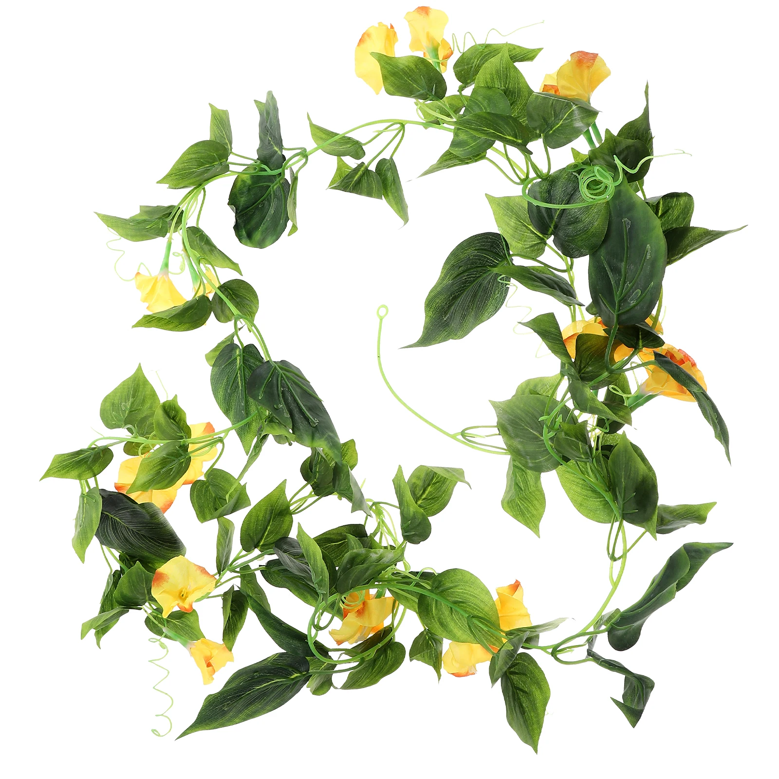 

Simulated Vine Flowers Artificial Strip Decorative Garland Wall Hanging Pendant Imitation Faux Yellow Simulation Decoration