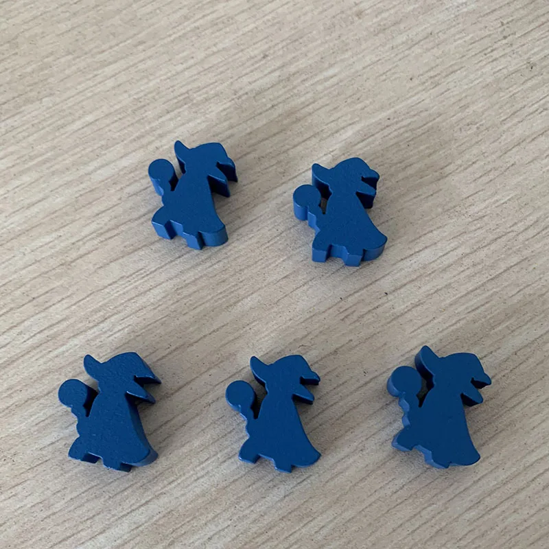 5 pcs/set Humanoid Wooden Chess King/Master/Swordsman Board Game Accessories