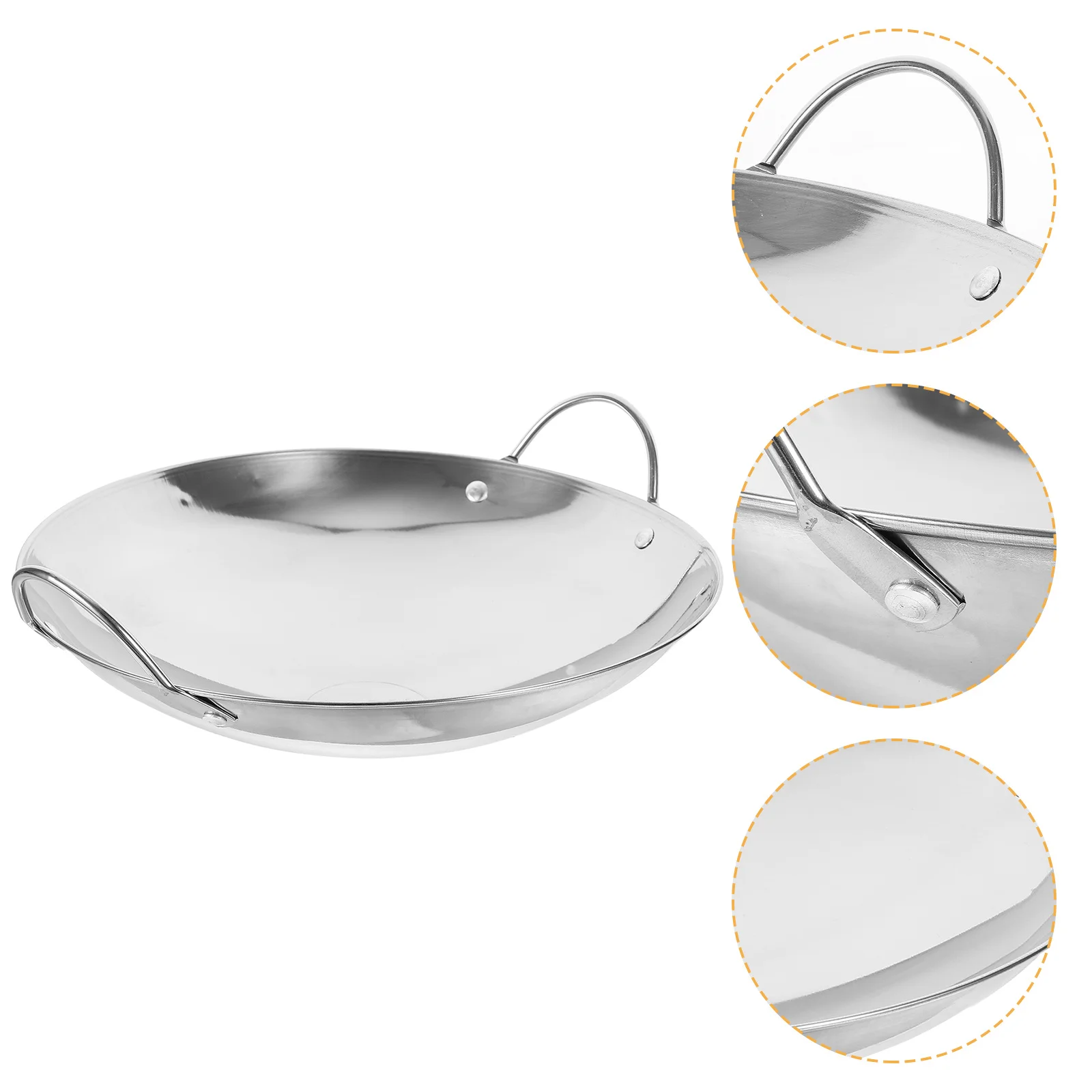 

Hot Pot Cooking Pot Thickened Metal Double Handle Smooth Surface Non Stick Kitchen Pan Small Space Saving Household Cooking Tool