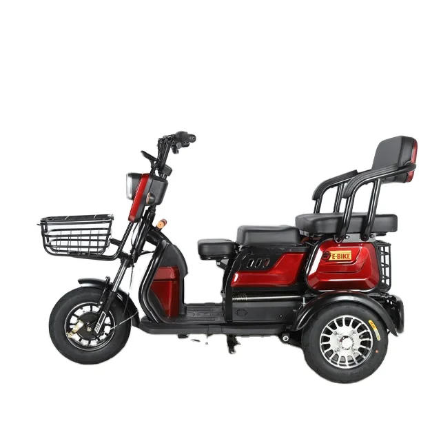 

High Quality Wholesale 3-Wheel Adults Battery-Powered Electric Tricycles 48v Voltage for Passenger Use