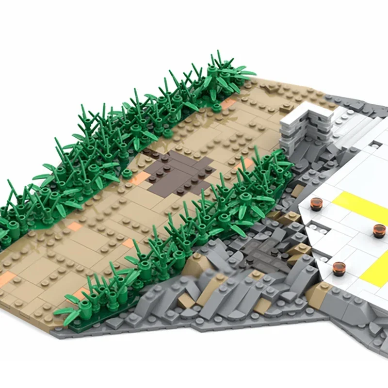 Moc Building Bricks modello di film militare elicottero piattaforma di atterraggio tecnologia blocchi modulari regali giocattoli di natale set fai da te assemblaggio