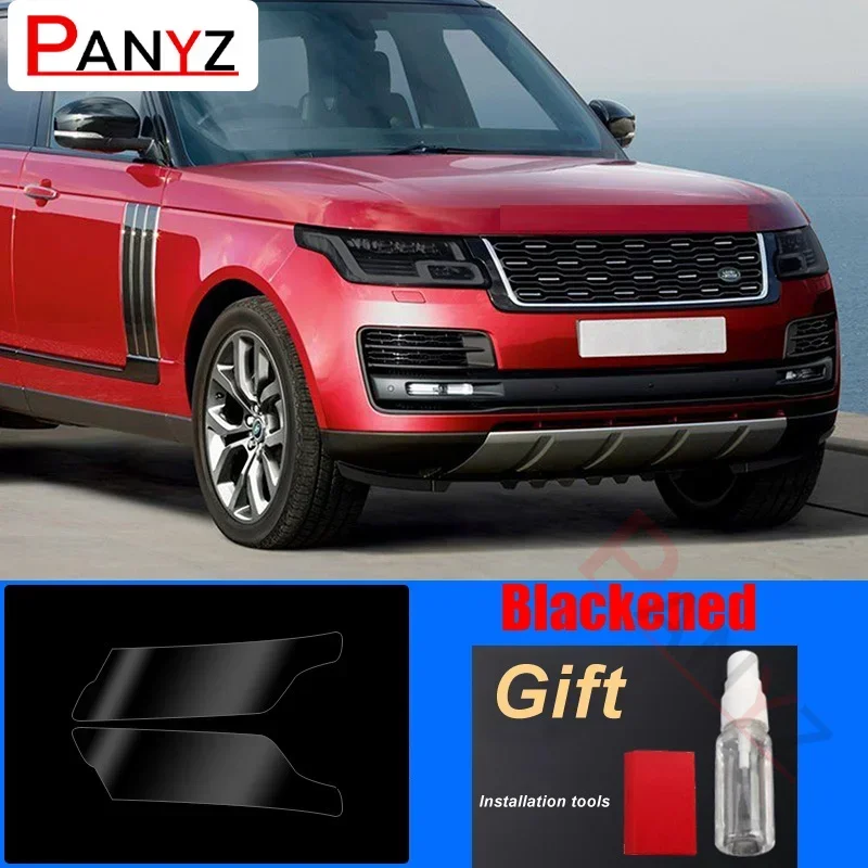 

Защитная пленка для фар автомобиля Somke, черная прозрачная реставрационная наклейка из ТПУ для Land Rover Range Rover 2018-настоящее время снаружи