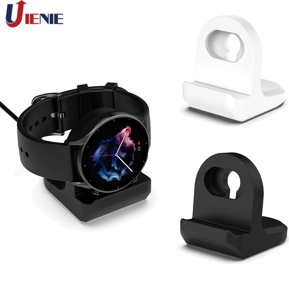 سيليكون تهمة حامل حامل ل Huami Amazfit GTR 2 2e 3 برو/gts 2 3 gts2 Mini/Bip U برو/T-Rex 2 اكسسوارات الساعات الذكية