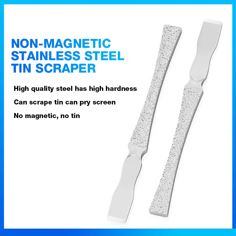 

Инструмент Tribe, диамагнетный скребок для олова из нержавеющей стали, металлическая монтировка, экран, оловянный инструмент для ремонта посадки, долото, инструмент для сглаживания