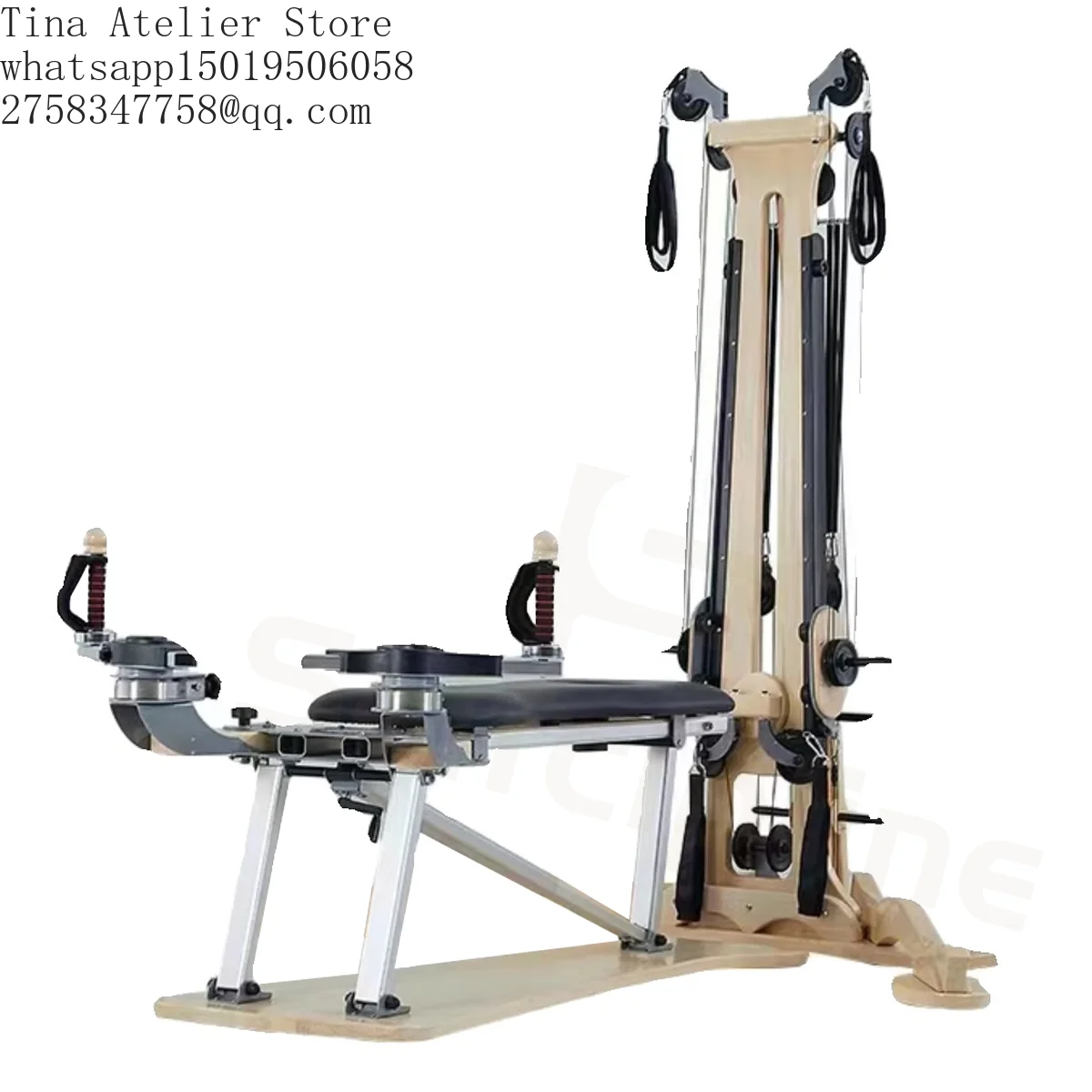 Commercial Studio Training Maple Wood Equipment Gyro Pulley Tower Combination Unit