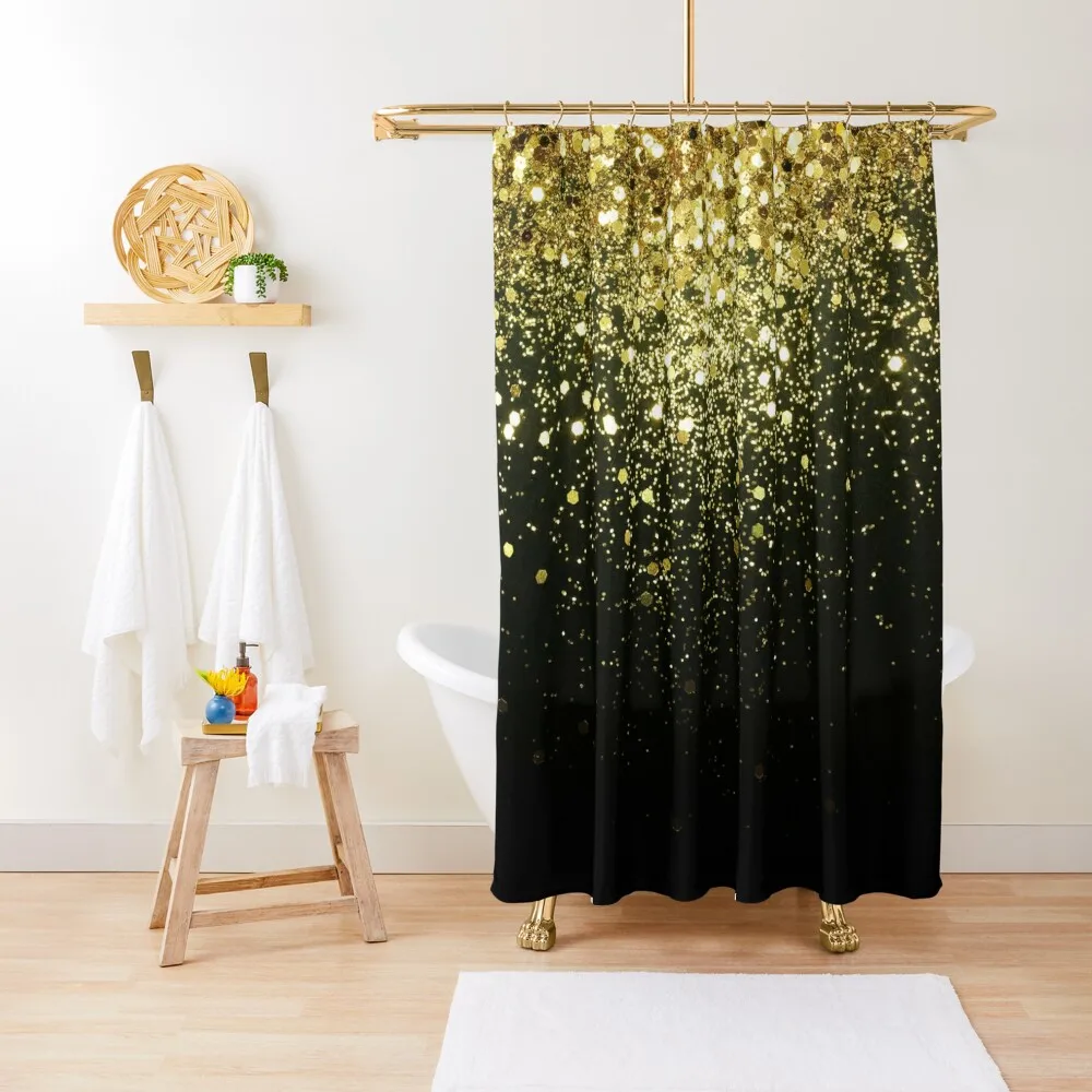 

Sparkling Gold Glitter Glam #1 (Faux Glitter) #shiny #decor #art Shower Curtain Bathroom Accessory Curtain