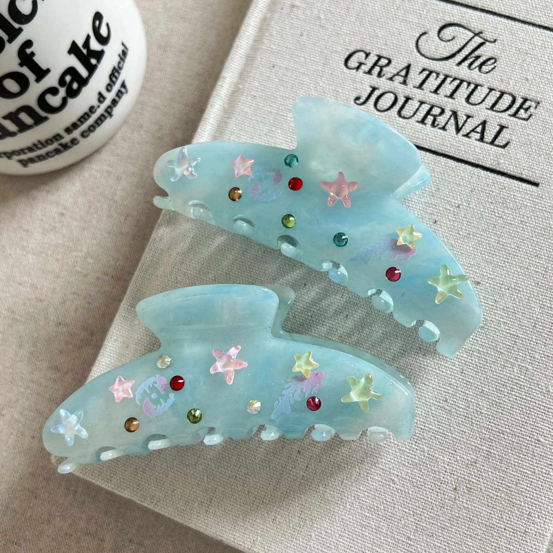 Hair Claw Clip Acetate Starfish Large Strong Grip Back Head Updo Women Daily Portable Colorful Comfortable Premium