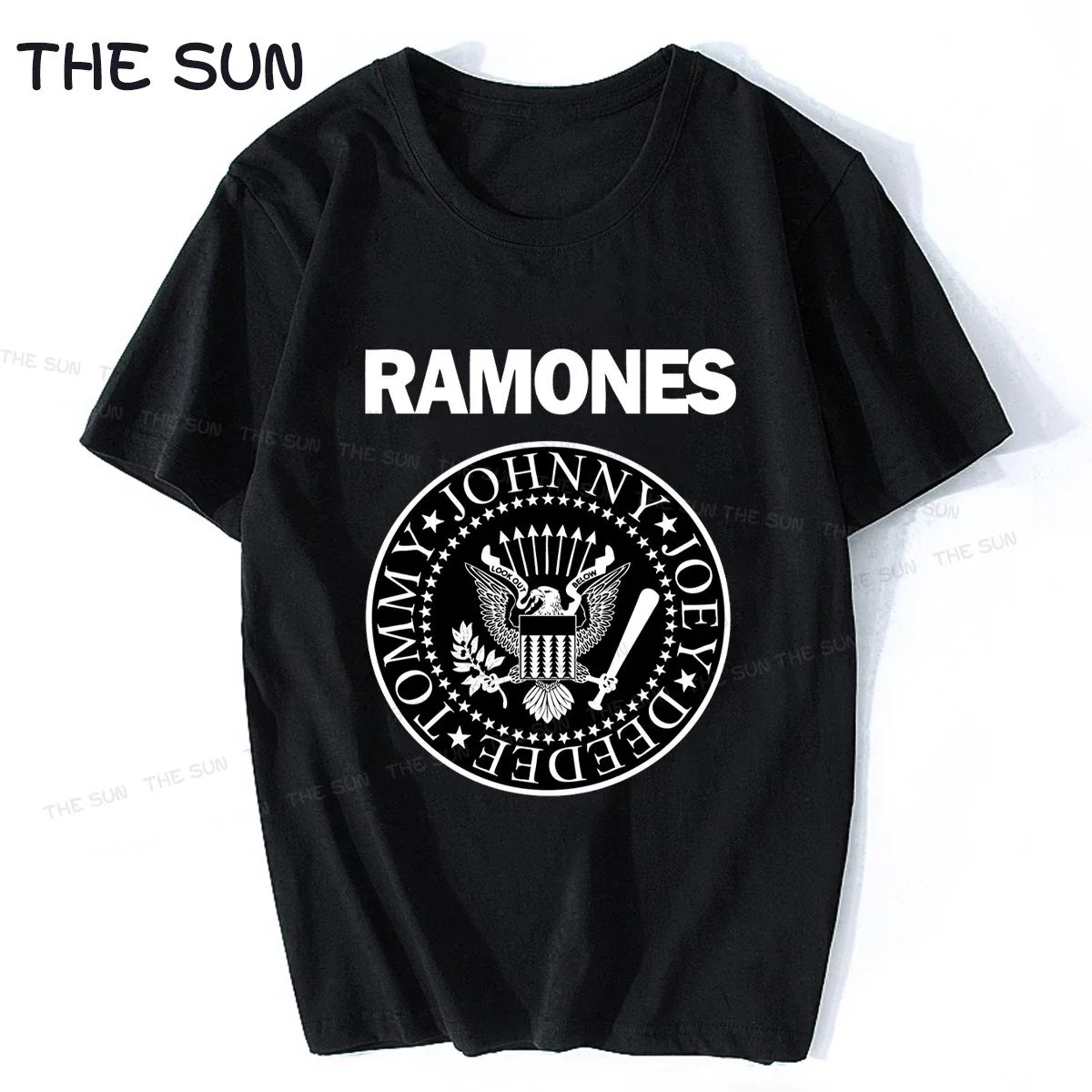 Men Women Cotton T Shirt Fghfg Women\'s Fghfg Ramone Seal Graphic Women\'s T-Shirt Punk Rock Fghfg Forest Hills Album Unisex