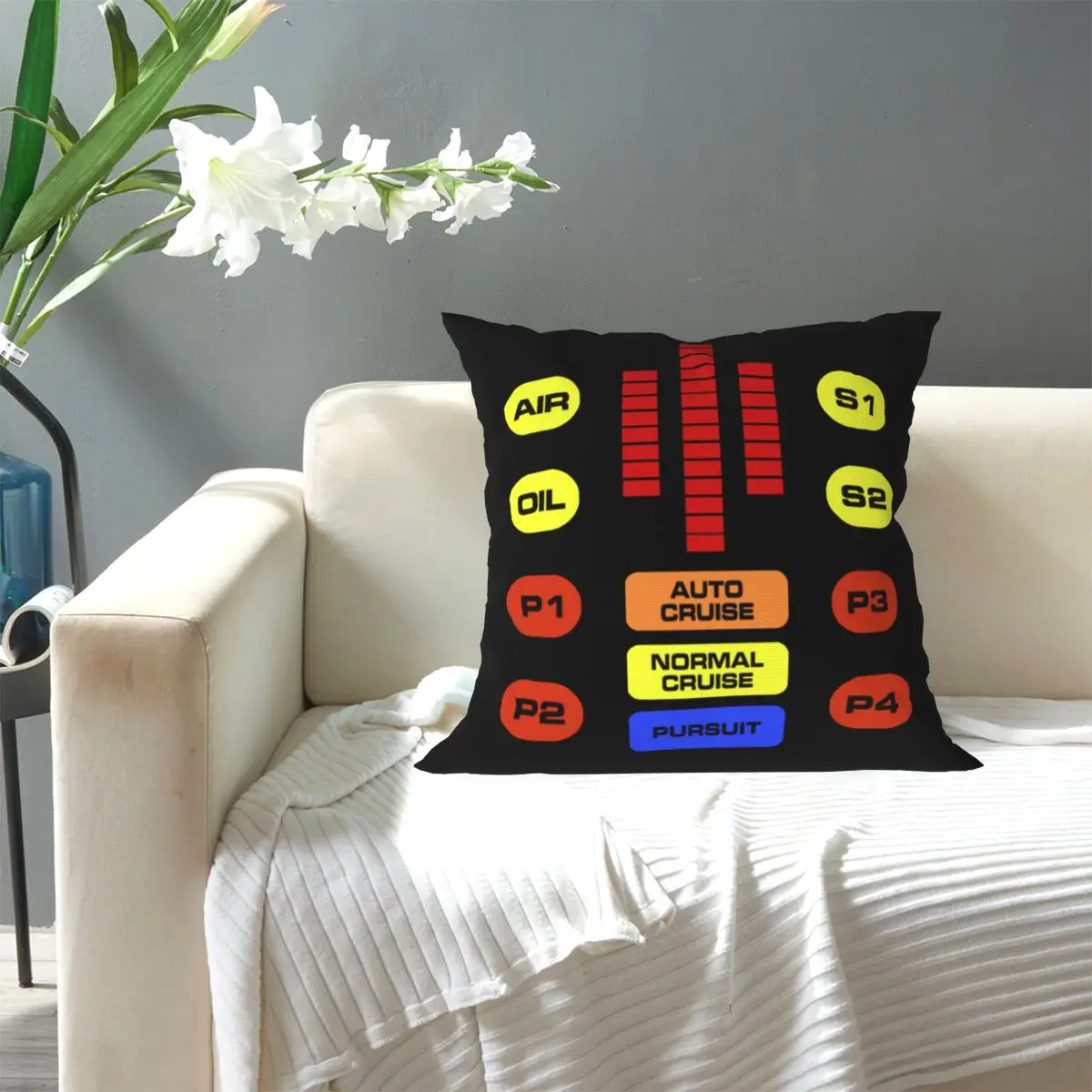 Kitt Voice Box Knight Rider Square Pillowcase Pillow Cover Cushion Decor Comfort Throw Pillow for Home Living Room