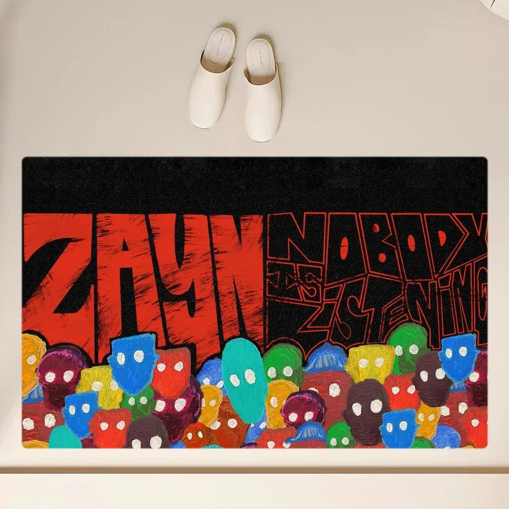 Singer Z-Zayn Malik Floor Mat  Anti-Slip Bathroom Kitchen Bedroom Living Room Entrance Rug Home Decor