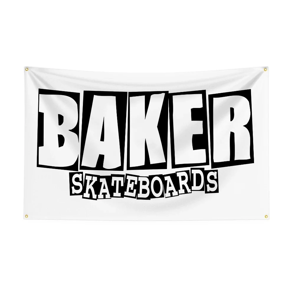 Bakkers Skateboards Kick Push Outdoor Decor Kamer Esthetische Decoratieve Vlaggen en Banners Tuinvlag Garage Wanddecoratie Grappig