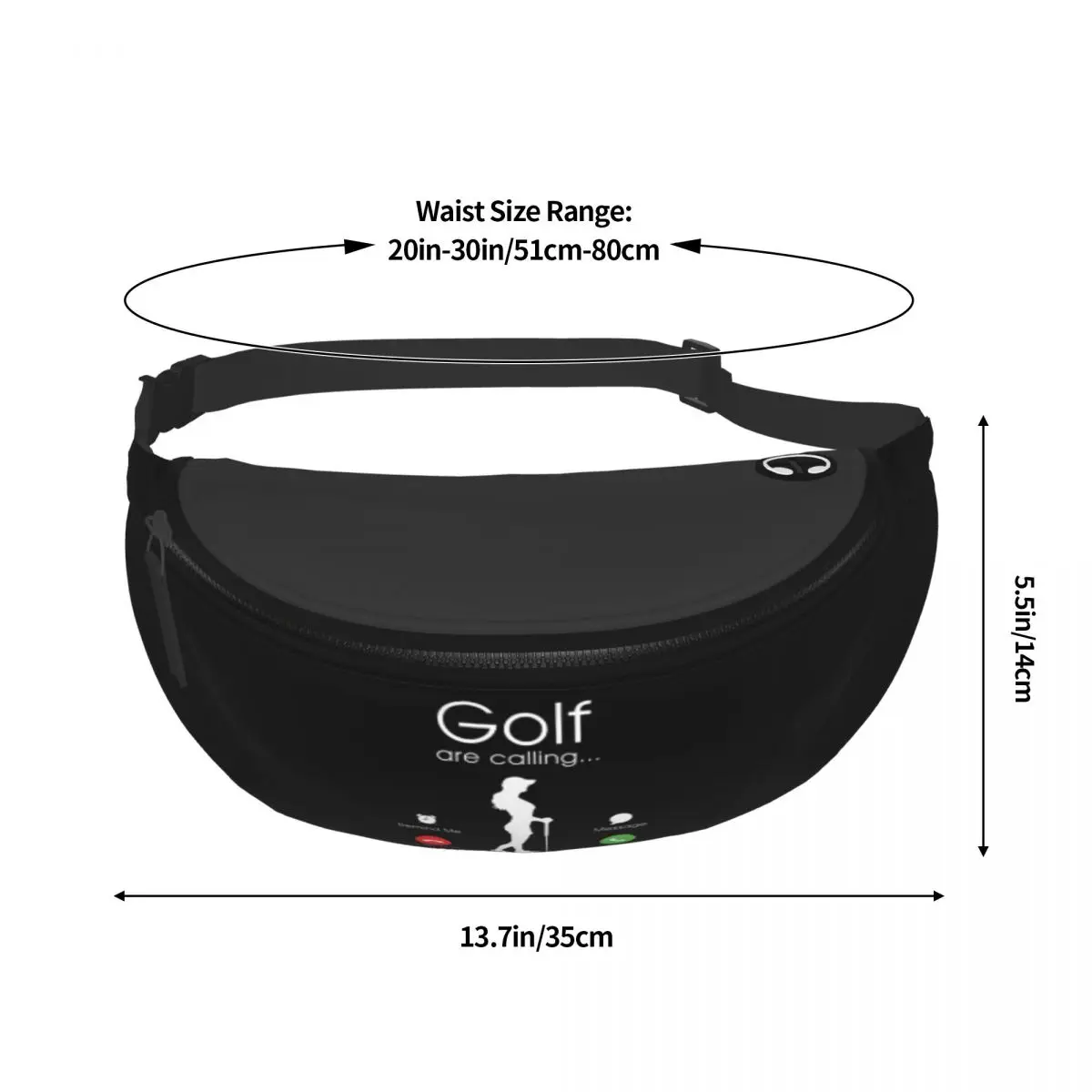 Golf Is Calling Fanny Bag Custom Funny Sport Golfer Crossbody Waist Pack Women Men Cycling Camping Phone Money Pouch