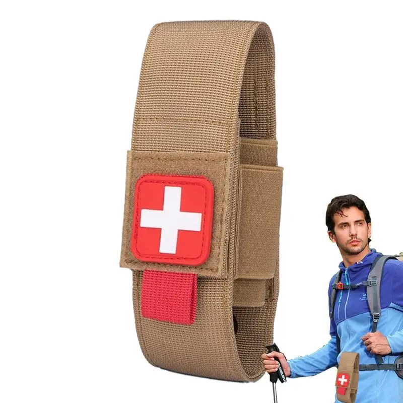 Bolsa de almacenamiento de torniquete táctico de alta resistencia, soporte de 1St Aid, Kit médico, emergencia táctica, una sola mano