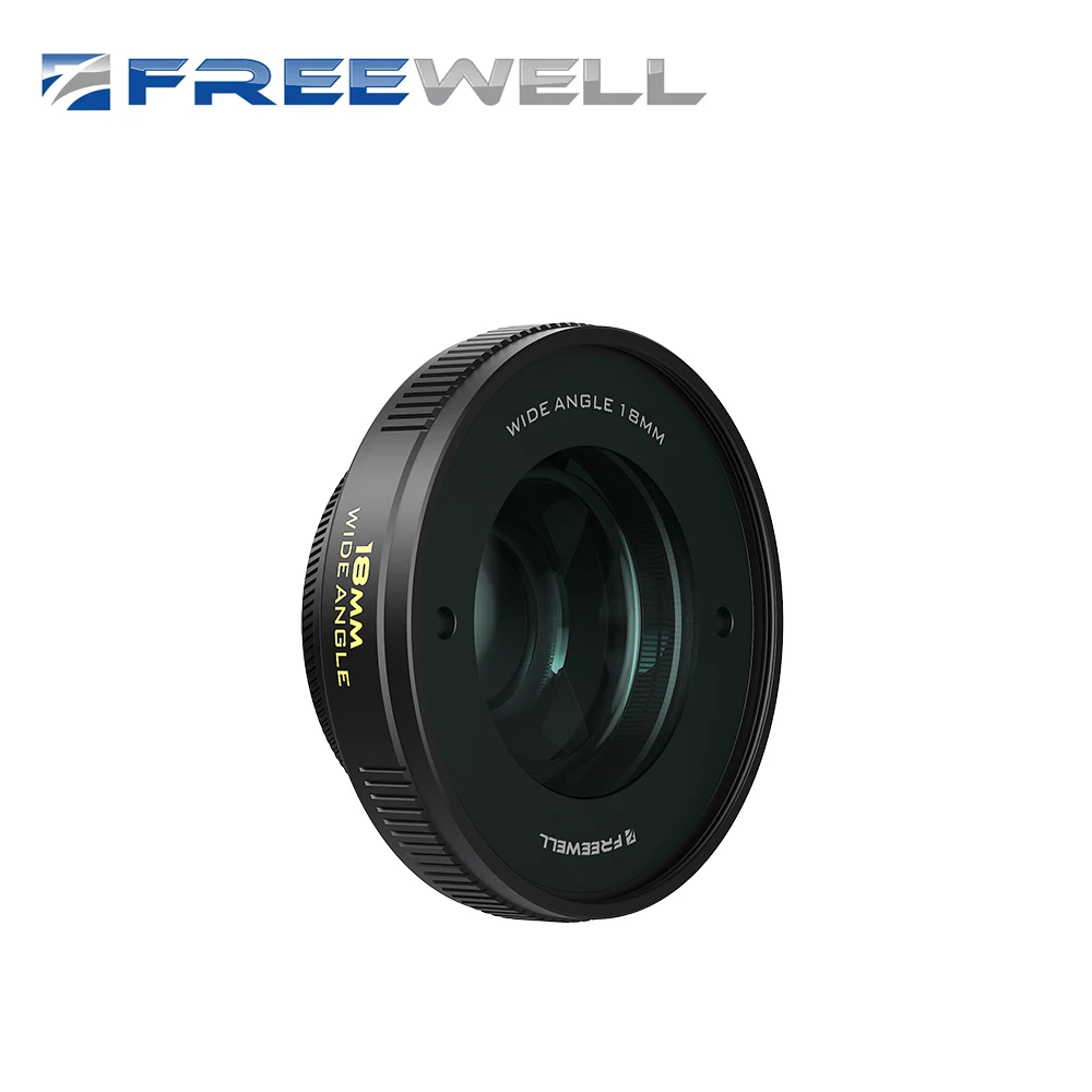 Freewell 18mm Wide Angle Lens Compatible with Freewell Sherpa & Galaxy Series Cases - Unparalleled Optics and Versatility