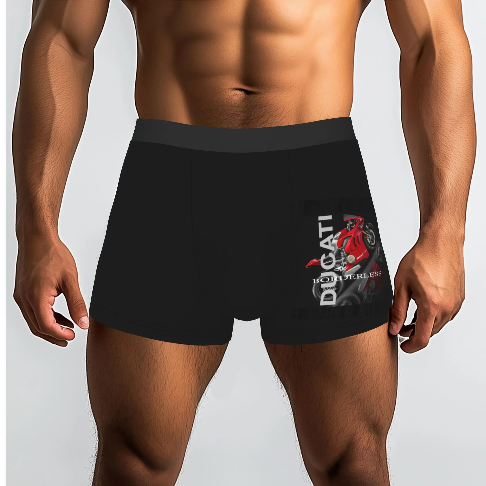 Customized Male Novelty Ducatis Motorcycle Underwear Racing Sprot  Boxer Briefs Stretch Shorts Panties Underpants